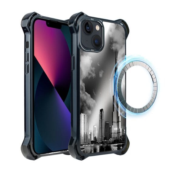 Etui do iPhone 13, Ibizu DropGuard Ultra z MagSafe, Noir City, Burj Khalif (3)