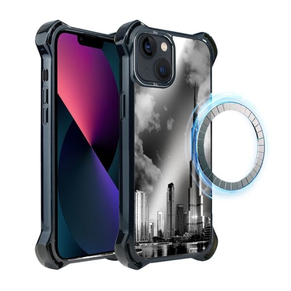 Etui do iPhone 13 IBIZU DropGuard Ultra z MagSafe, Noir City, Burj Khalifa