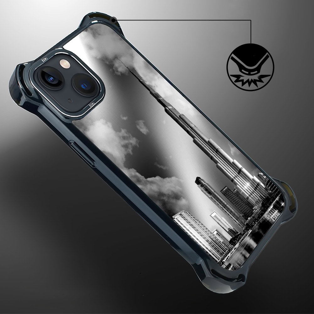 Etui do iPhone 13, Ibizu DropGuard Ultra z MagSafe, Noir City, Burj Khalif (7)