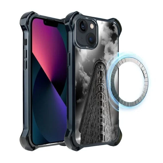 Etui do iPhone 13, Ibizu DropGuard Ultra z MagSafe, Noir City, Flatiron (3)