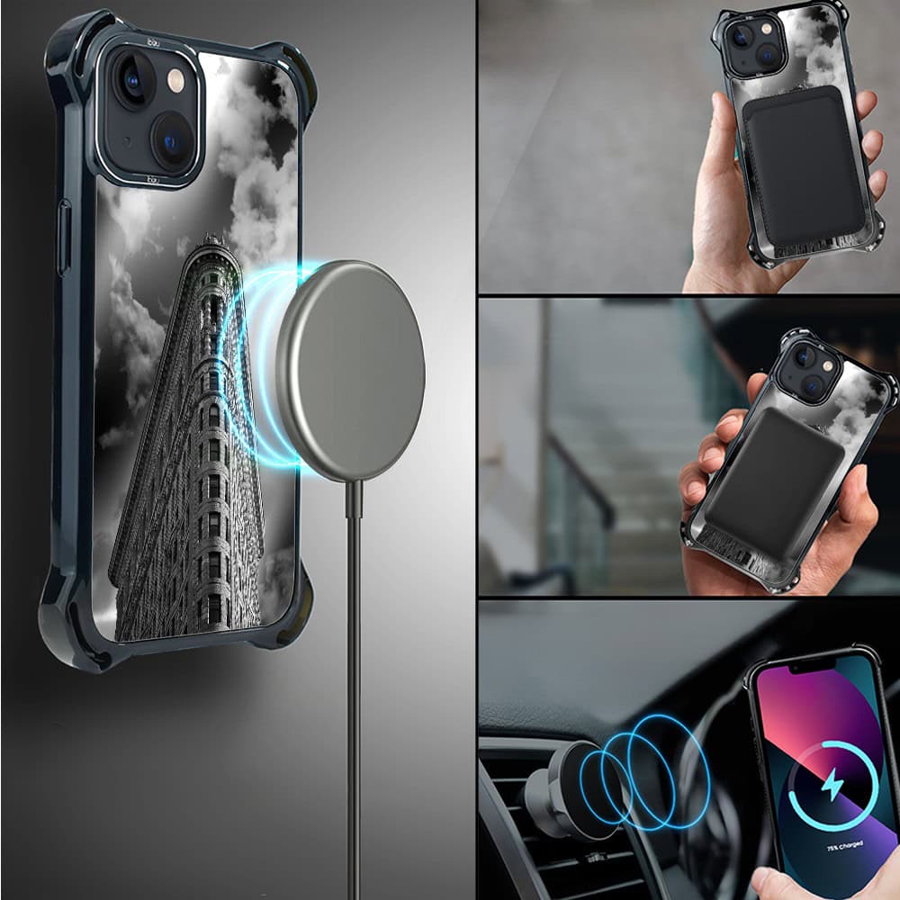 Etui do iPhone 13, Ibizu DropGuard Ultra z MagSafe, Noir City, Flatiron (8)