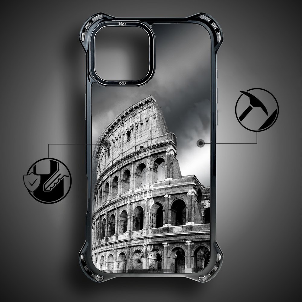 Etui do iPhone 13, Ibizu DropGuard Ultra z MagSafe, Noir City, Koloseum (2)