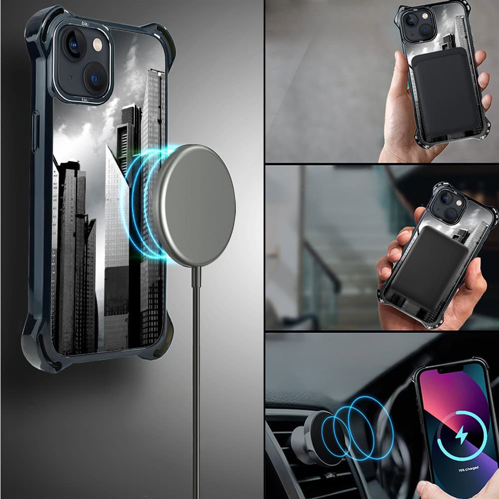 Etui do iPhone 13, Ibizu DropGuard Ultra z MagSafe, Noir City, Manhattan (8)