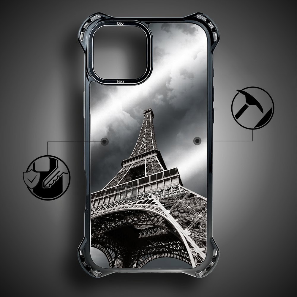 Etui do iPhone 13, Ibizu DropGuard Ultra z MagSafe, Noir City, Wieża Eiffla (2)