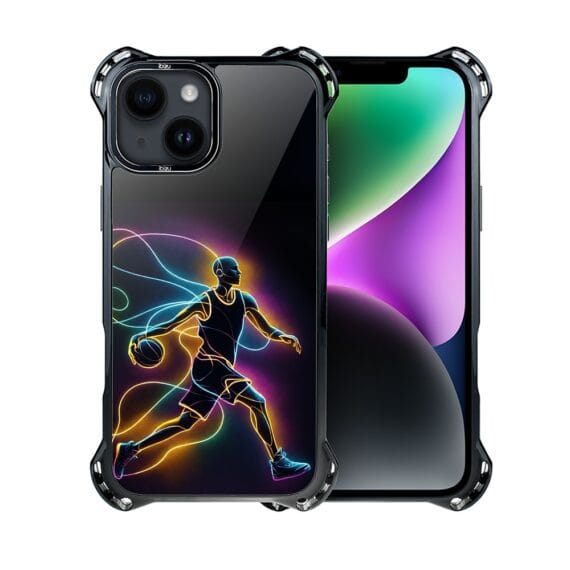 Etui do iPhone 14, Ibizu DropGuard Ultra z MagSafe, ElectroMove, Duch koszykówki (1)