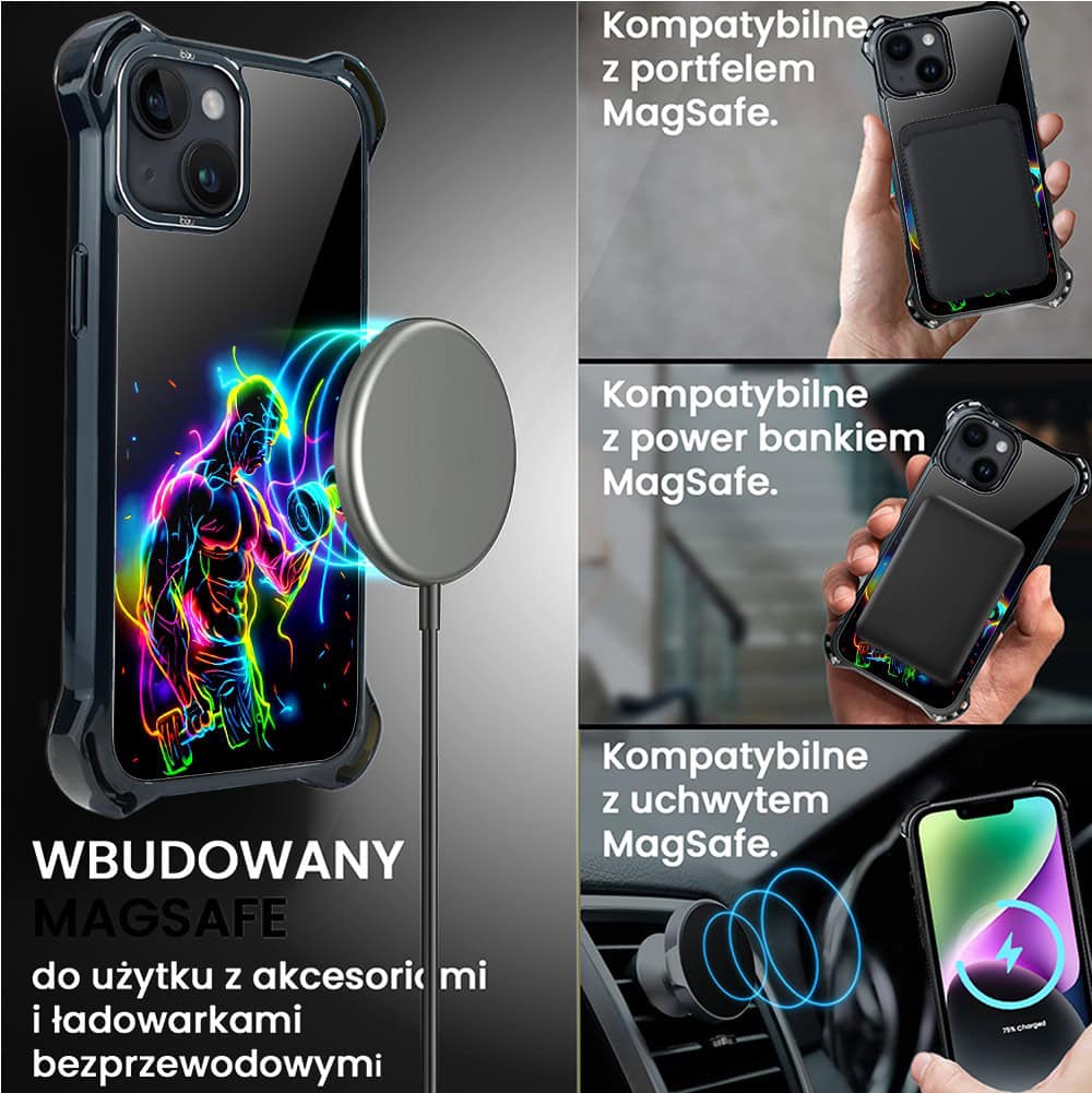 Etui do iPhone 14, Ibizu DropGuard Ultra z MagSafe, ElectroMove, Jest moc (8)