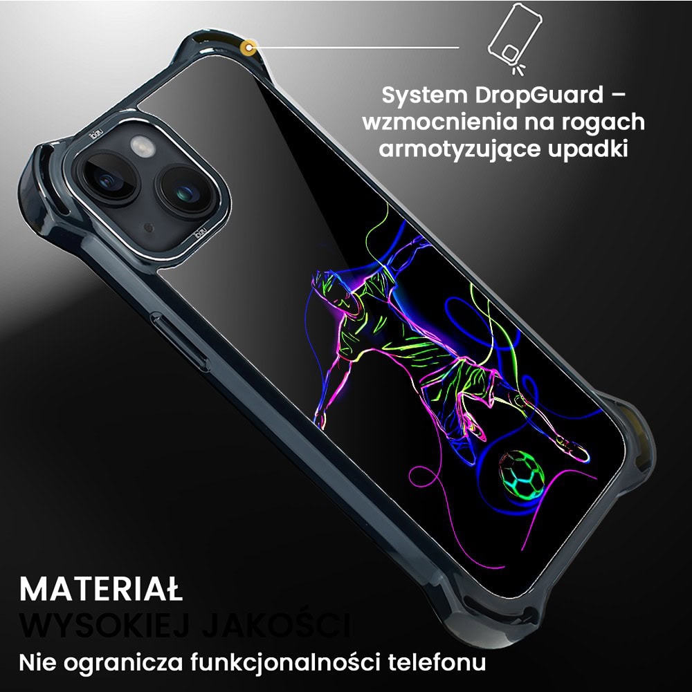 Etui do iPhone 14, Ibizu DropGuard Ultra z MagSafe, #ElectroMove, Moc futball'u (7)