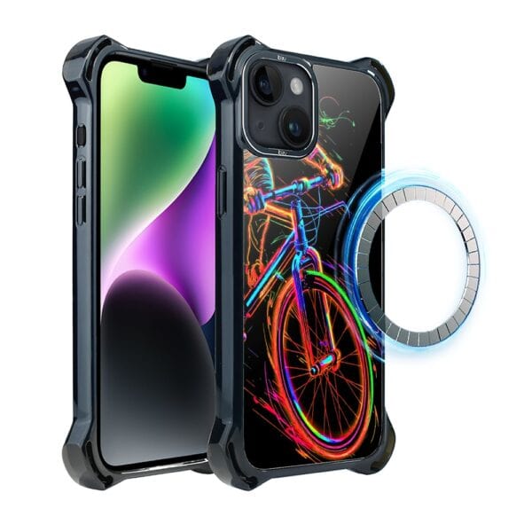 Etui do iPhone 14 IBIZU DropGuard Ultra z MagSafe, #ElectroMove, Rowerowa wibracja