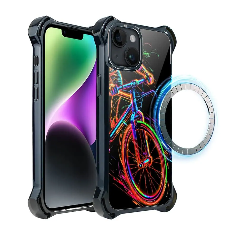 Etui do iPhone 14, Ibizu DropGuard Ultra z MagSafe, #ElectroMove, Rowerowa wibracja