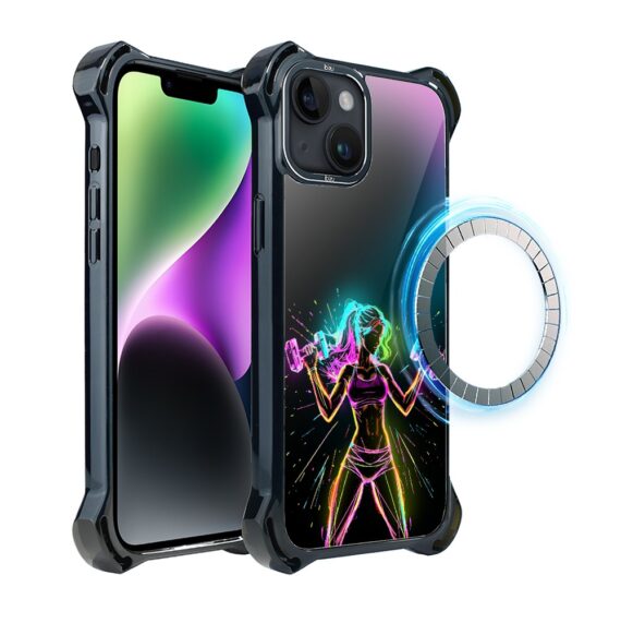 Etui do iPhone 14, Ibizu DropGuard Ultra z MagSafe, ElectroMove, Wibracja fitness (3)