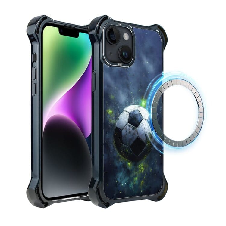 Etui do iPhone 14, Ibizu DropGuard Ultra z MagSafe, Move, Piłka nożna (3)