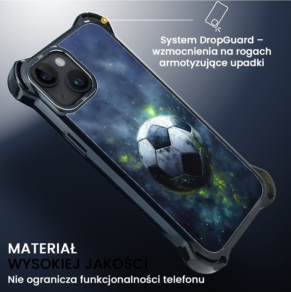 Etui do iPhone 14, Ibizu DropGuard Ultra z MagSafe, Move, Piłka nożna (7)