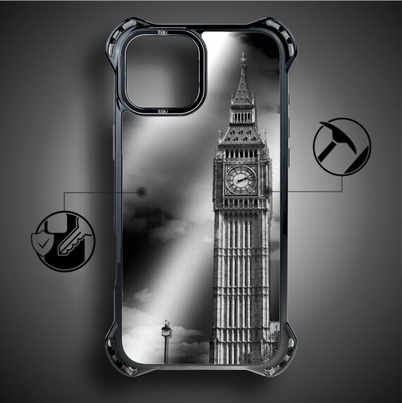 Etui do iPhone 14, Ibizu DropGuard Ultra z MagSafe, Noir City, Big Ben (2)