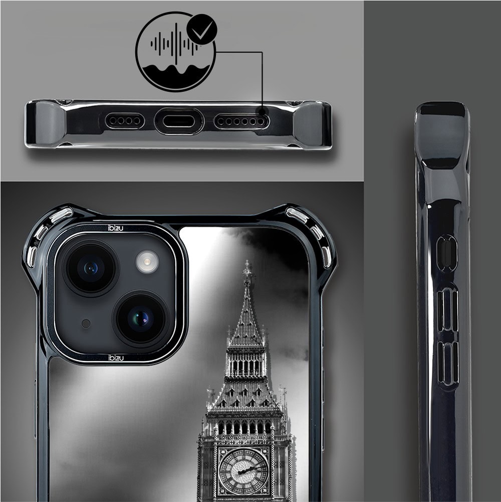 Etui do iPhone 14, Ibizu DropGuard Ultra z MagSafe, Noir City, Big Ben (5)