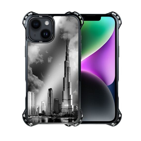 Etui do iPhone 14, Ibizu DropGuard Ultra z MagSafe, Noir City, Burj Khalifa (1)