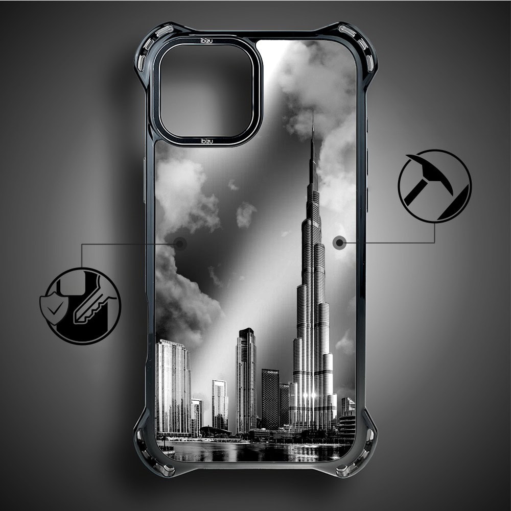 Etui do iPhone 14, Ibizu DropGuard Ultra z MagSafe, Noir City, Burj Khalifa (2)