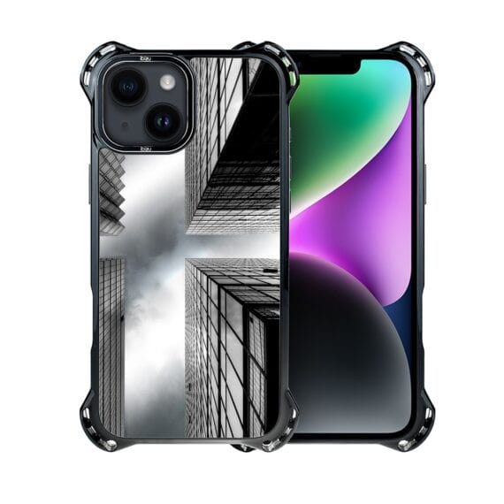 Etui do iPhone 14, Ibizu DropGuard Ultra z MagSafe, Noir City, Drapacze Chmur (1)