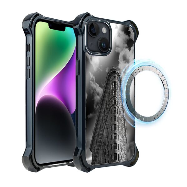 Etui do iPhone 14 Plus IBIZU DropGuard Ultra z MagSafe, Noir City, Flatiron