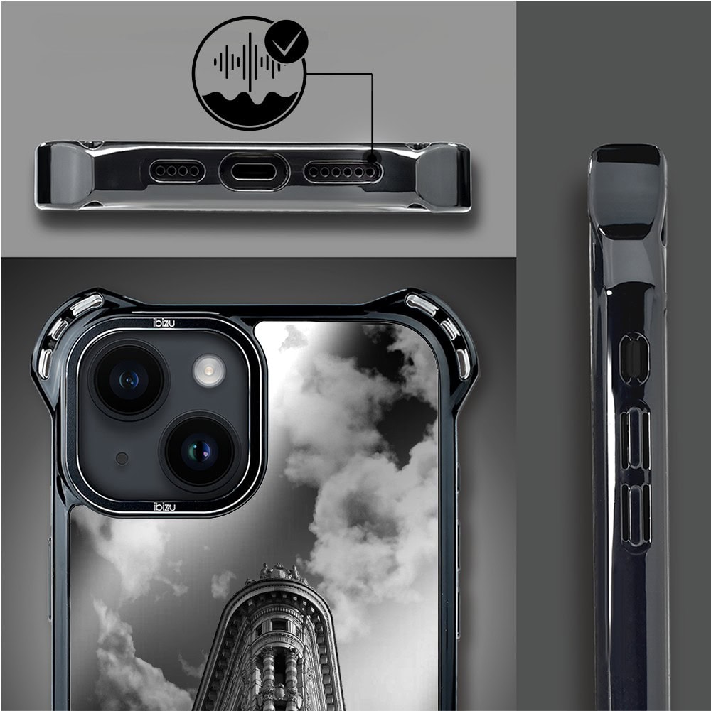 Etui do iPhone 14, Ibizu DropGuard Ultra z MagSafe, Noir City, Flatiron (5)