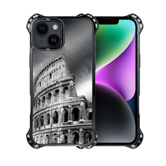 Etui do iPhone 14, Ibizu DropGuard Ultra z MagSafe, Noir City, Koloseum (5)