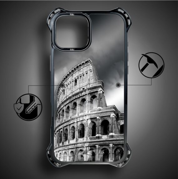 Etui do iPhone 14, Ibizu DropGuard Ultra z MagSafe, Noir City, Koloseum (6)