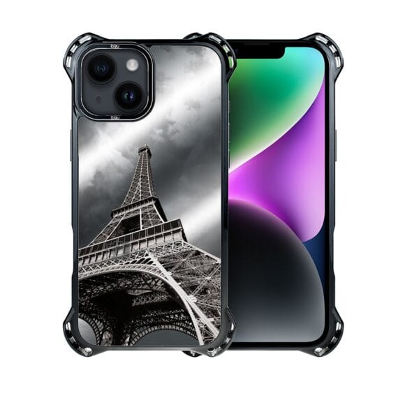 Etui do iPhone 14, Ibizu DropGuard Ultra z MagSafe, Noir City, Wieża Eiffla (1)