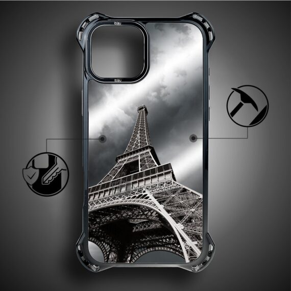 Etui do iPhone 14, Ibizu DropGuard Ultra z MagSafe, Noir City, Wieża Eiffla (2)