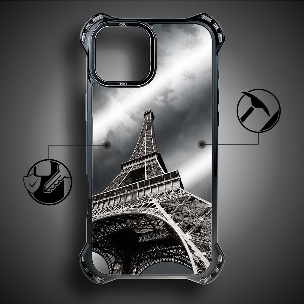 Etui do iPhone 14, Ibizu DropGuard Ultra z MagSafe, Noir City, Wieża Eiffla (2)
