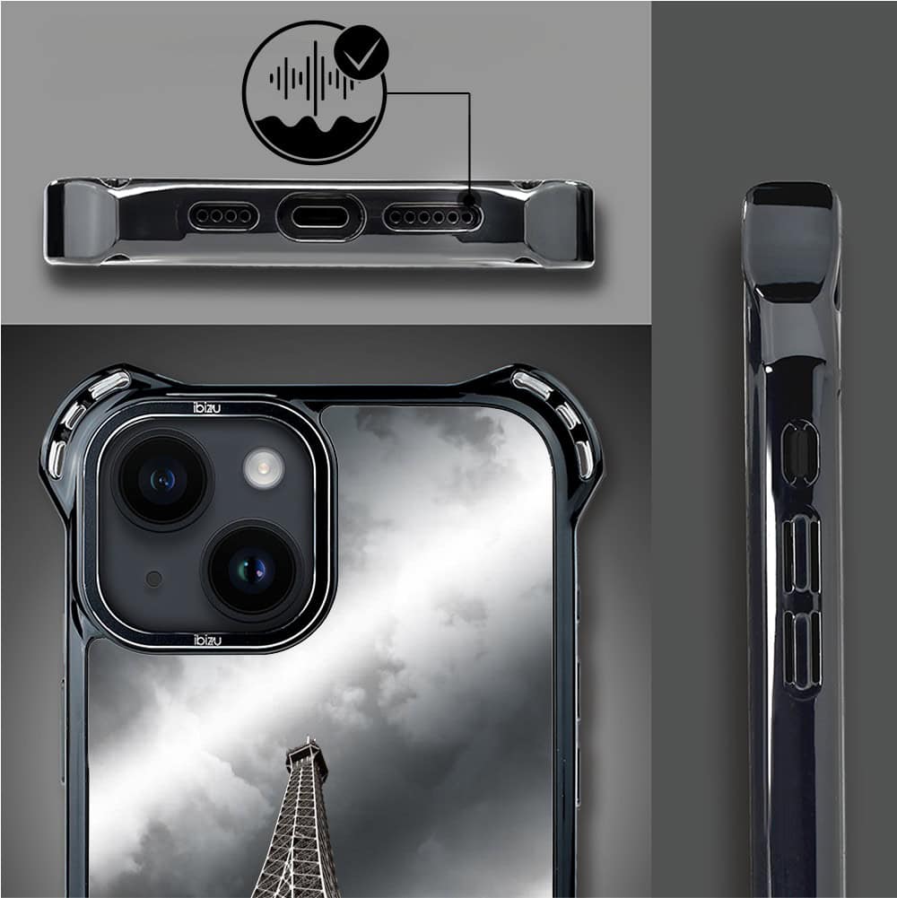 Etui do iPhone 14, Ibizu DropGuard Ultra z MagSafe, Noir City, Wieża Eiffla (5)