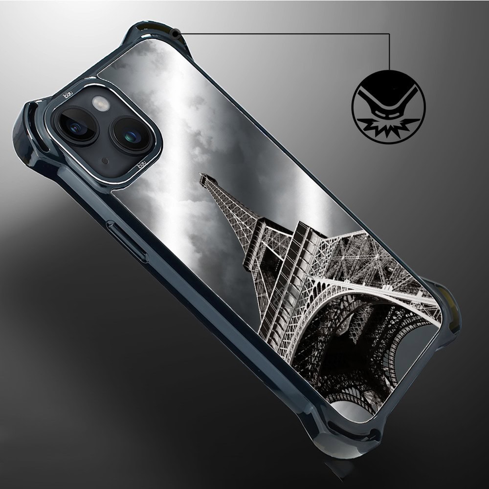 Etui do iPhone 14, Ibizu DropGuard Ultra z MagSafe, Noir City, Wieża Eiffla (7)