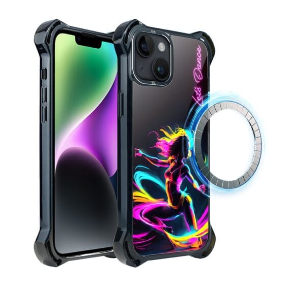 Etui do iPhone 14 Plus, Ibizu DropGuard Ultra z MagSafe, #ElectroMove, Taneczny rytm (6)