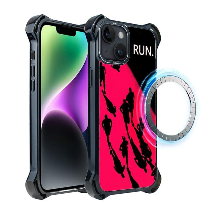 Etui do iPhone 14 Plus, Ibizu DropGuard Ultra z MagSafe, Move, Nocny maraton (3)