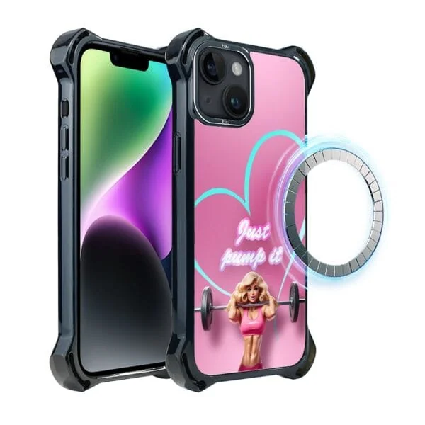 Etui do iPhone 14 Plus, Ibizu DropGuard Ultra z MagSafe, Move, Pump it love (3)