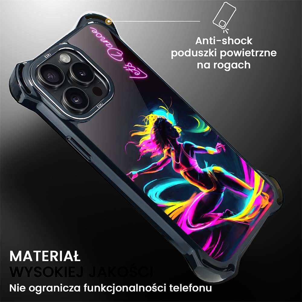 Etui do iPhone 14 Pro, Ibizu DropGuard Ultra z MagSafe, #ElectroMove, Taneczny rytm (3)