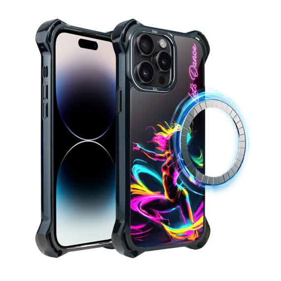 Etui do iPhone 14 Pro, Ibizu DropGuard Ultra z MagSafe, #ElectroMove, Taneczny rytm (7)