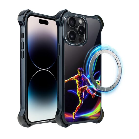 Etui do iPhone 14 Pro, Ibizu DropGuard Ultra z MagSafe, #ElectroMove, W rytmie piłki nożnej (7)
