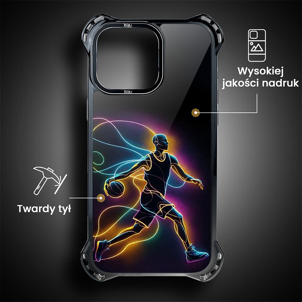 Etui do iPhone 14 Pro Max, Ibizu DropGuard Ultra z MagSafe, #ElectroMove, Duch koszykówki (1)