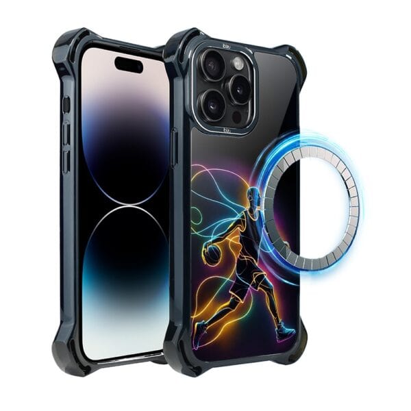 Etui do iPhone 14 Pro Max IBIZU DropGuard Ultra z MagSafe, #ElectroMove, Duch koszykówki