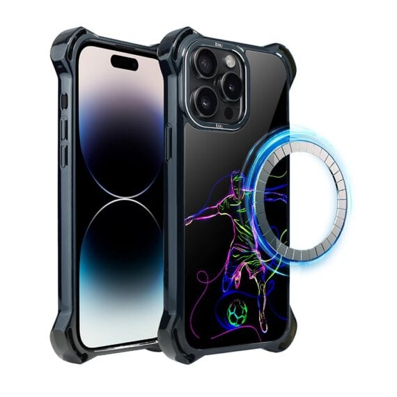 Etui do iPhone 14 Pro Max, Ibizu DropGuard Ultra z MagSafe, #ElectroMove, Moc football'u (7)