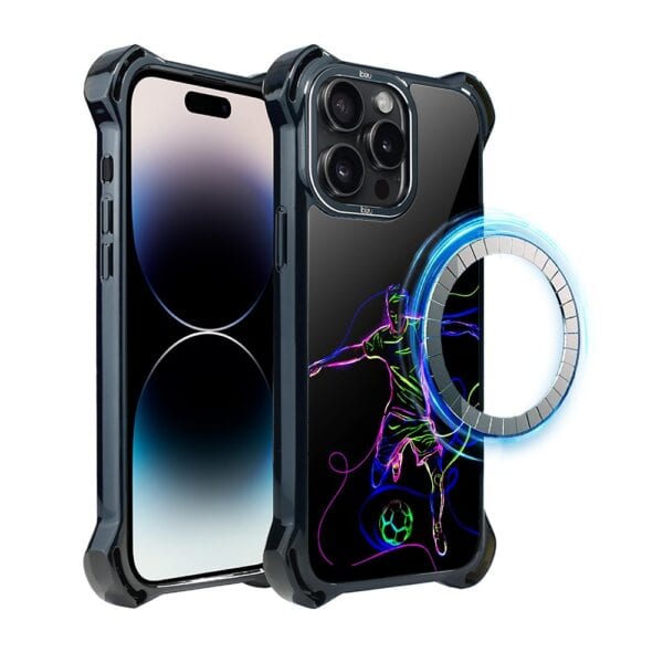 Etui do iPhone 14 Pro Max IBIZU DropGuard Ultra z MagSafe, #ElectroMove, Moc football’u