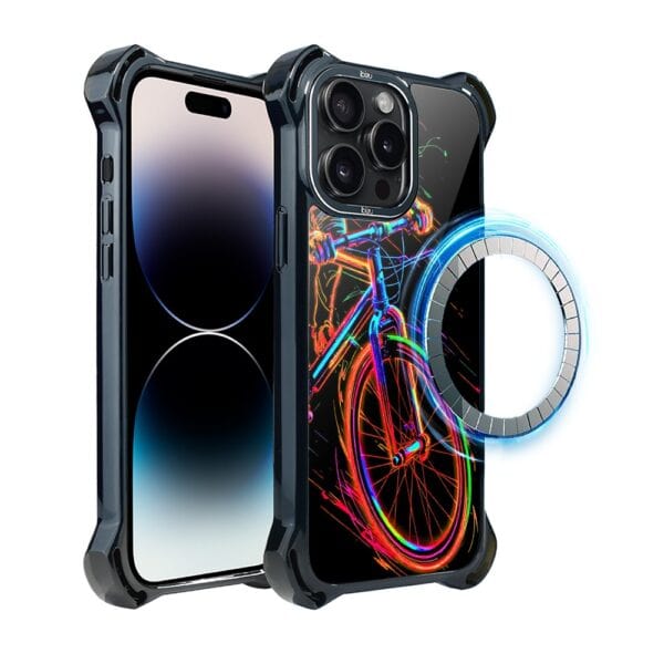 Etui do iPhone 14 Pro Max IBIZU DropGuard Ultra z MagSafe, #ElectroMove, Rowerowa wibracja