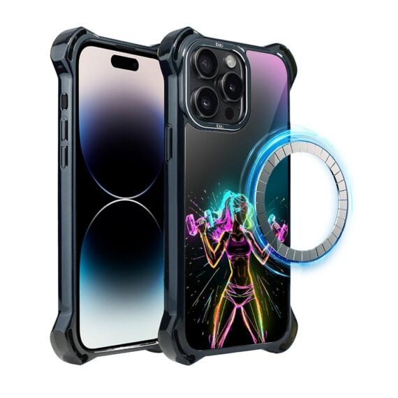 Etui do iPhone 14 Pro Max, Ibizu DropGuard Ultra z MagSafe, #ElectroMove, Wibracja fitness (7)