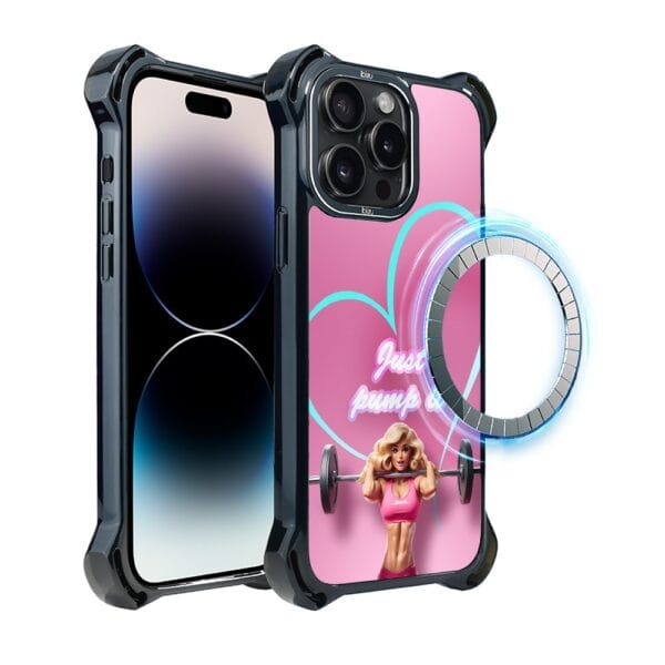 Etui do iPhone 14 Pro Max IBIZU DropGuard Ultra z MagSafe, #Move, Pump it love