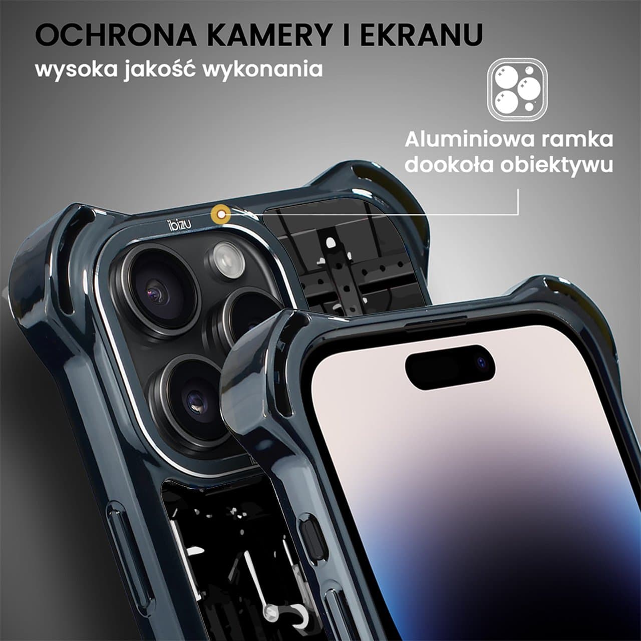 Etui do iPhone 14 Pro Max, Ibizu DropGuard Ultra z MagSafe, #Move, Stacja Żelazo (4)