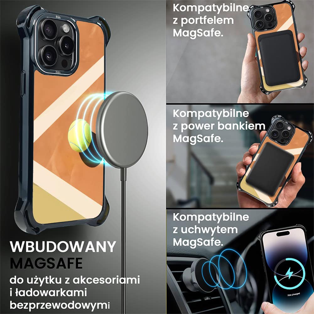 Etui do iPhone 14 Pro Max, Ibizu DropGuard Ultra z MagSafe, #Move, Tenis (2)