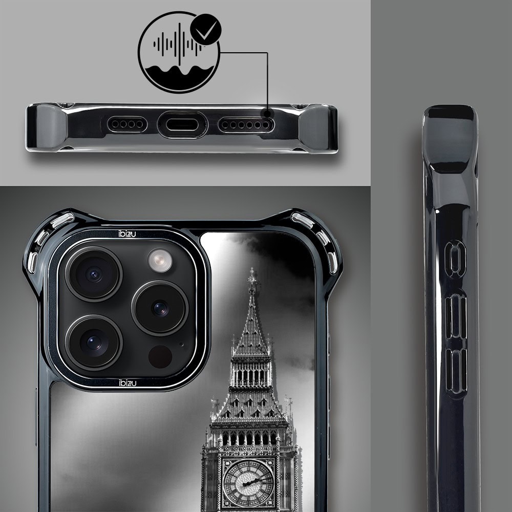 Etui do iPhone 14 Pro Max, Ibizu DropGuard Ultra z MagSafe, Noir City, Big Ben (5)