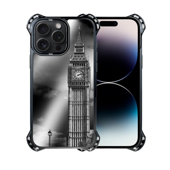 Etui do iPhone 14 Pro Max, Ibizu DropGuard Ultra z MagSafe, Noir City, Big Ben (8)