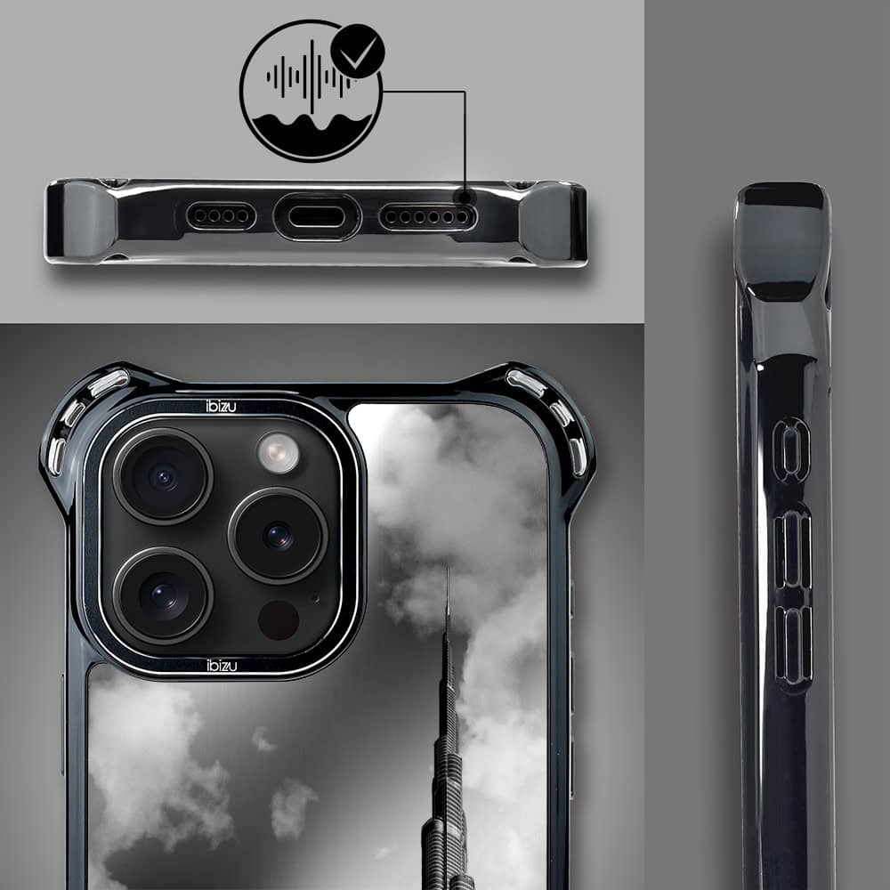 Etui do iPhone 14 Pro Max, Ibizu DropGuard Ultra z MagSafe, Noir City, Burj Khalifa (2)