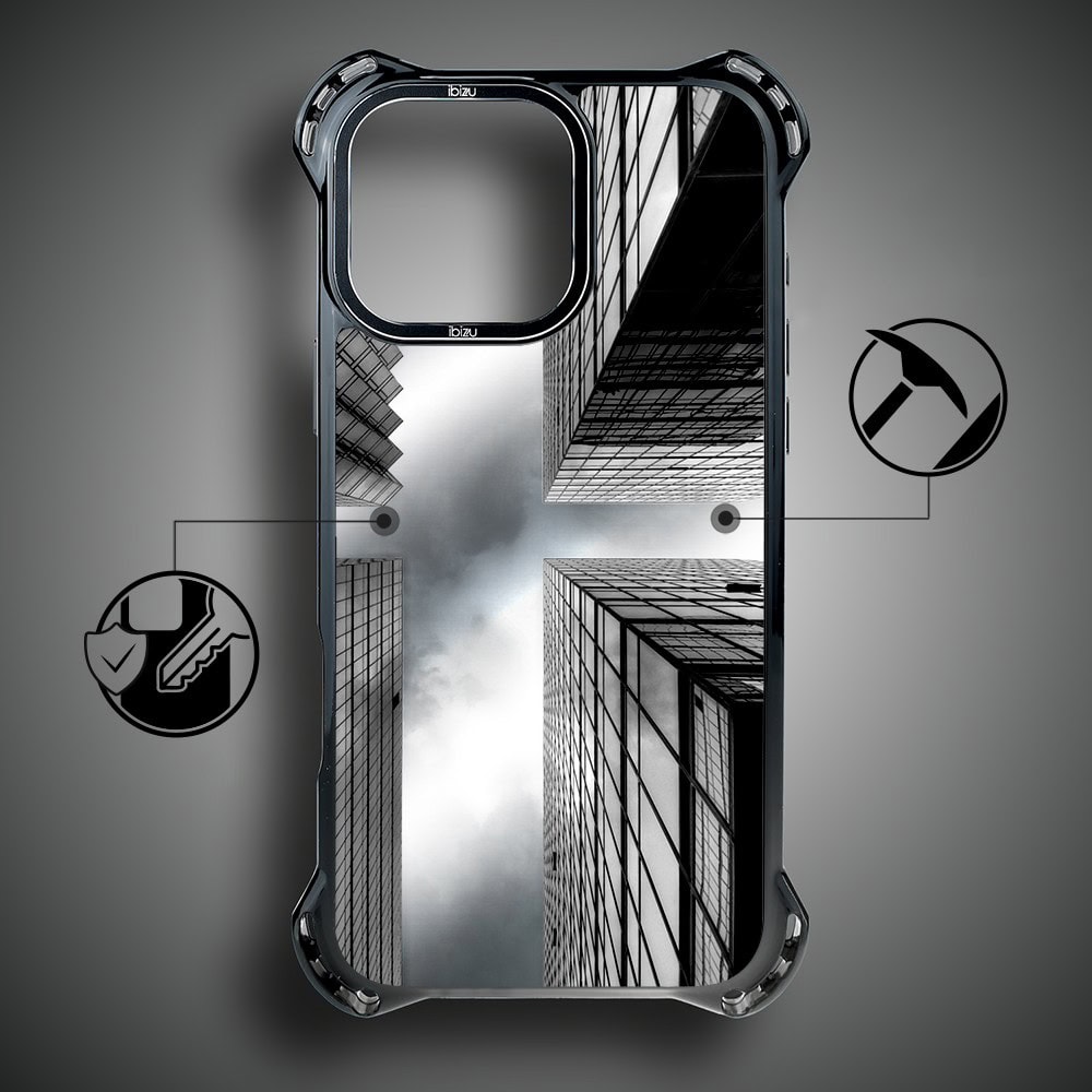Etui do iPhone 14 Pro Max, Ibizu DropGuard Ultra z MagSafe, Noir City, Drapacze Chmur (1)