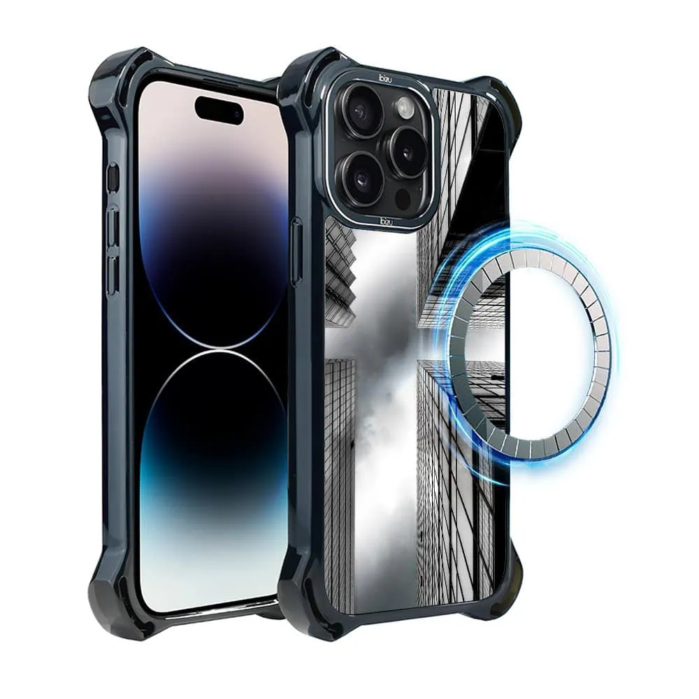 Etui do iPhone 14 Pro Max, Ibizu DropGuard Ultra z MagSafe, Noir City, Drapacze Chmur (15)